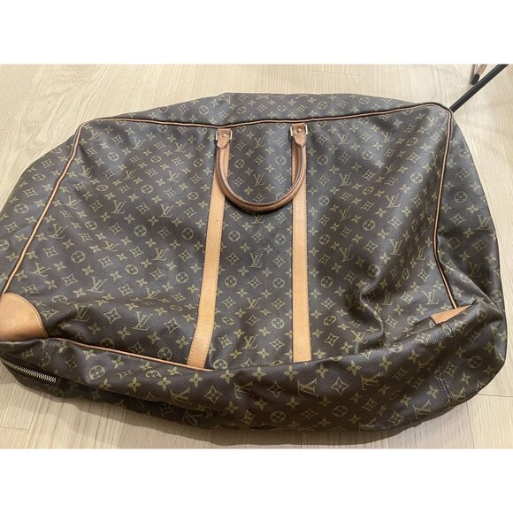 Louis Vuitton Monogram Canvas Garment Bag With Leather Trim & Dual Handles - Picture 2 of 16